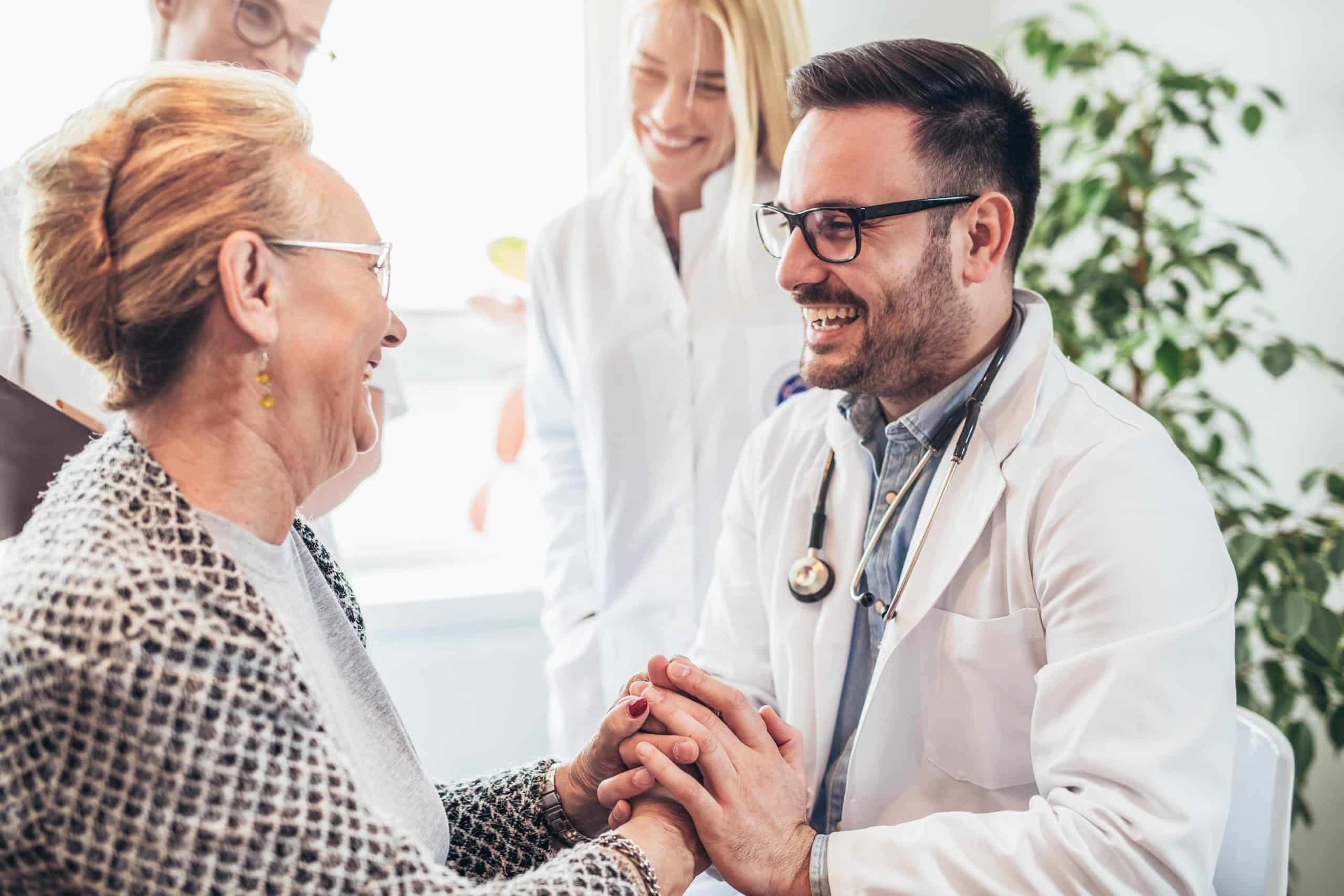 Pre-Med Student shadowing a doctor