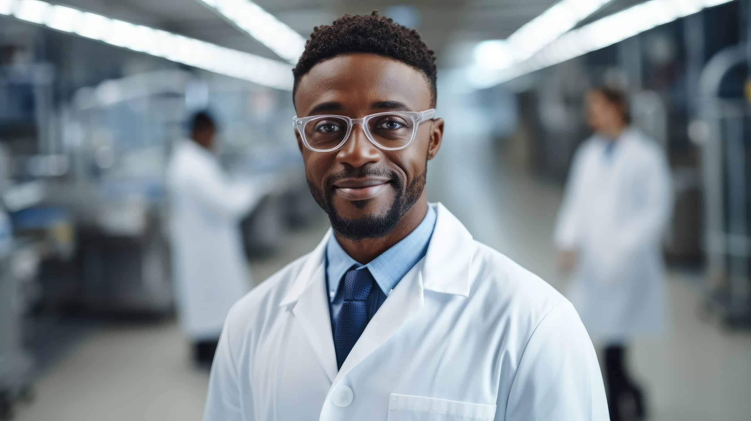 Pharmacy Technician Smiling at work